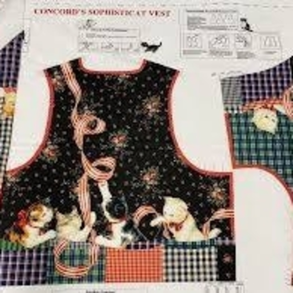 Colorful Cat Patterned Vest